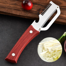 (3pcs) Descascador de Legumes, Lâmina Aço Inoxidável, Abertura de Garrafas 2-em-1, Cabo PP, para Cozinha Acampamento Churrasco