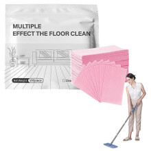 (Pink, 100pcs) Tabletki do czyszczenia podłóg drewnianych i płytek, głęboko odżywiające i chroniące przed wilgocią, 100 szt.