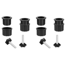4 Sets Outdoor Patio Paraplu Basisstandaard Vervangende Onderdelen Paraplu Basis Beugel Gat Ring Plug Cover en Cap