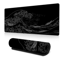 (No 1_300x800x2mm) Gaming Mouse Pad, Non-slip Rubber Base, Stitched Edge, Water Resistant Desk Mat, Multiple Sizes for PC Gaming