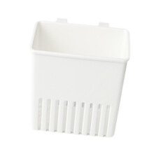 (White, 9.1x7x9.6cm) Suszarka do naczyń, uchwyt na łyżki i większe przybory, tworzywo PP, kompaktowa konstrukcja, 11 x 10 x 8 cm
