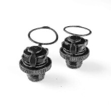 (Black, 2pcs) Air Cap Screw Valve compatible with Bestway Lay-Z-Spa Vegas Premium Miami