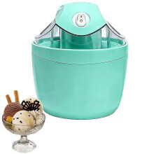 (Green) Elektrische Eismaschine, gelbe Mini-Sorbet-Joghurtmaschine für die Küchenarbeitsplatte