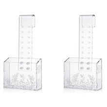 2X Aquarium-Pflanzgefäß - Hängender Aquarium-Pflanzenhalter, Acryl-Wasserpflanzenbecher, Aquarium-Pflanzenhalter, Aquarium-Pflanztöpfe B