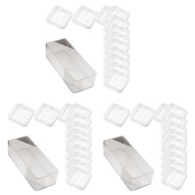 3X Caja Organizadora de Pulseras de Acrílico de Gran Capacidad, Práctica Vitrina de Joyería para Brazaletes para Entusiastas de la Joyería