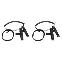 2X Scuba Diving Tank Cylinder Stage Bottle Rigging Sidemount Strap+Clamp and Clips,Dive Cylinder Straps,for 11-12L Tank
