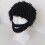Gestrickte Bartmütze, Wintermütze, Kälteschutzmütze, Schwarz, Größe L 7