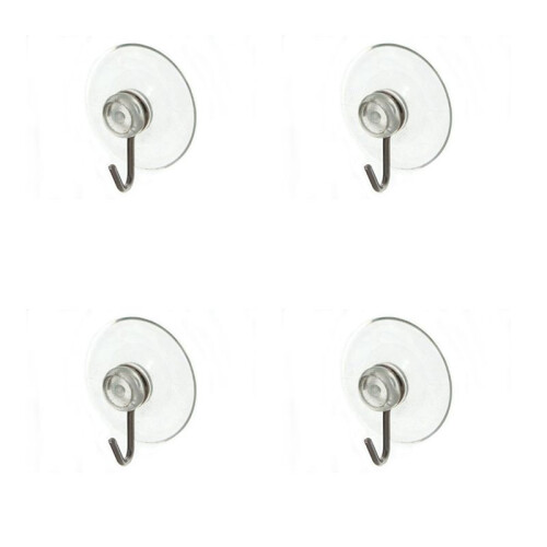 Suction Sucker Window Hooks Clear Wire Hook 32MM ( Pack of 40 )