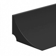 (black, 150cm) Samoprzylepna silikonowa uszczelka dolna drzwi, wysokość 15 mm, kolor biały i czarny