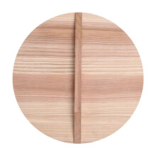 (24cm) Holztopfdeckel, runder, 20 cm großer, hitzebeständiger Klappdeckel aus Holz mit großem Griff, leichtes Küchenaccessoire