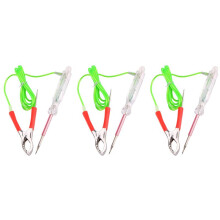 3X Automotive LED Circuit Tester 6-24V Test Light with Dual Probes 47 Inch Antifreeze Wire Alligator Clip for Testing