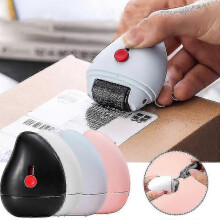 (White) Theft Protection Roller Stamp for Privacy Confidential Data Guard, ABS Material