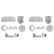 2X Buitenboordmotor Anode Aluminiumlegering Kit voor Mercury Alpha One Gen 888756Q03 888756Q01 Buitenboordmotor Bescherming Anode