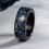 Men's Stainless Steel Abalone Shell Rotatable Ring 8mm Size 4