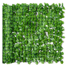 Haie artificielle brise-vue, protection anti-UV pour clĂ´ture de jardin