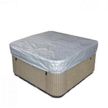 (sliver, 200*200*85cm) Square Hot Tub Cover Waterproof UV-Resistant 10 Sizes Oxford Fabric Protector