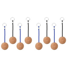 8Pcs Floating Cork Keyrings,50mm Key Float Water Sport Accessories for Surfing Swimming Diving Fishing Sailing Boat