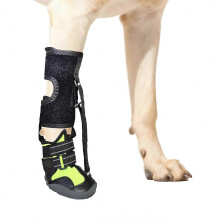 (black green, L) Bottes correctrices pour chiens avec enrouleur réglable pour pattes tombantes et soutien des articulations