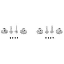 8Pcs Steel Front and Rear Axle Gear Drive Shaft Gears Set for WPL B24 B36 C14 C24 MN D90 MN99S Upgrade Parts