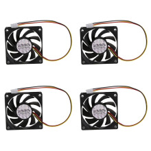 4X Internal 12V 3 Pin CPU Fan Cooler Fan for PC 70X70X15mm