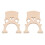 2X Professional Cello Bridge for 3/4 Size Cello Exquisite Maple Material 1