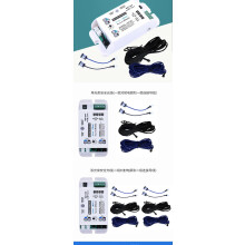 (white, 2 beams) Fotoelektryczny czujnik bezpieczeństwa, 10 m zasięg detekcji, do automatycznych szklanych drzwi przesuwnych, 12–24 V DC, CE