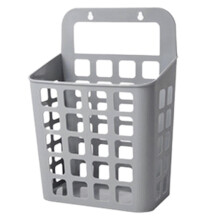 (Gray, Medium) Wall Mounted Laundry Basket, Hanging Storage Hamper for Clothes Toys, PP Material