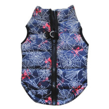 (spider, XS) Veste rembourrée pour chien avec harnais pour l'hiver, garnie de coton, disponible en plusieurs couleurs et tailles.