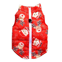 (santa claus, S) Veste rembourrée pour chien avec harnais pour l'hiver, garnie de coton, disponible en plusieurs couleurs et tailles.