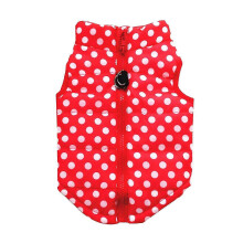 (Big Red Wave Points, L) Veste rembourrée pour chien avec harnais pour l'hiver, garnie de coton, disponible en plusieurs couleurs et tailles.