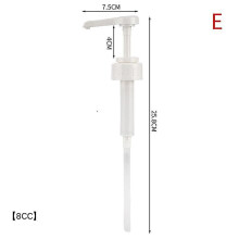 (E) Kunststof koffiesiroopdispenser 1600 ml met 5/8/10cc pomp, dubbelzijdige schaalverdeling, lekvrij voor horeca en huishoudens