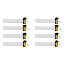 8-Pack Sublimatie Geheugenfilmrolsleutelhanger, Dubbelzijdige Sublimatie Wit Camerafilmrolbus Sleutelhanger