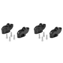 2X Uniwersalny Wspornik Kierownicy Motocykla do Zacisku Kierownicy 22mm do Czarny