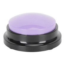 (Purple) Nagrywalny przycisk do komunikacji z psem, podświetlany, antypoślizgowy, nagrywanie głosu przez 30 sekund