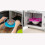 (2 PCS Green) Microwave Oven Steaming Rack, Plastic Foldable 2-layer Storage Rack for Microwave Refrigerator Tabletop 5