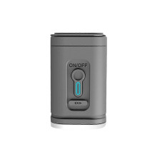(Gray) Portable Rechargeable Electric Air Pump, 1200mAh, with Camping Light, 5 Nozzles, for Pool Floats, Camping Mats, Vacuum Bags, Beach Toys