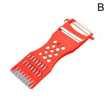 (Red) Multifunktionaler Küchenzerkleinerer, Gemüseschneider, Schnellschneidende Edelstahlklingen
