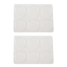 12 pz Rullante Mute Pad Drum Damper Gel Pads Rullante Tom Drum Silenziatore Mute Accessori per strumenti a percussione trasparenti (Trasparente)