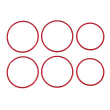 6Pcs Car Adjustment Knob Ring Cover Trim Red for A B GLA CLA Class W176 W117 W246 C117 A180
