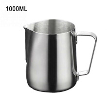 (1000ml) Dzbanek do spieniania mleka ze stali nierdzewnej 1000 ml do latte art z dzióbkiem typu olecranon
