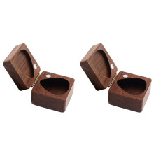 2X Caja de Púas de Guitarra, Estuche de Almacenamiento para Púas de Guitarra de Nogal, Organizador para Bajo, Ukelele, Accesorios para Instrumentos
