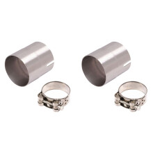 2pcs 51mm to 54mm Motorcycle Exhaust Pipe Diameter Converter Motorcycle Stainless Steel Reducer Adapters Accessories