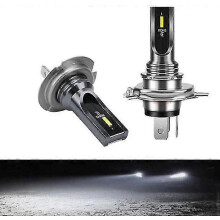 (H1, 8000K White Blue) LED žiarovky do svetlometov, 1860 CSP čipy, 80W 16000LM, 3000K 6000K 8000K, letecký hliník, chladenie ventilátorom