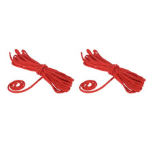2X Paracord 550 Parachute Rope 7 Core Strand for Climbing Camping Buckle Rope Red 25FT