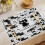 Sets de table Chats Noirs, lot de 4, 30 x 45 cm, lavables 4