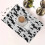 Sets de table Chats Noirs, lot de 4, 30 x 45 cm, lavables 3