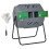 Composteur rotatif de 160 L, composteur de jardin à 2 compartiments 1