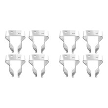 8 Piezas de Gancho de de Acero Inoxidable Soporte de Abrazadera de Resorte Pequeño Soportes de Remos de Clip de Resorte Marino Clip de