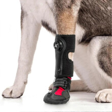 (Black Red, XL) Attelle pour patte de chien pour le soutien des blessures et la protection des pattes avec sangles réglables