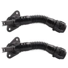 2X 11127584128 Air Exhaust Hose for - X3 F25 X4 F26 X5 E70 X6 E71 F12 F13 Crankcase Ventilation Hose